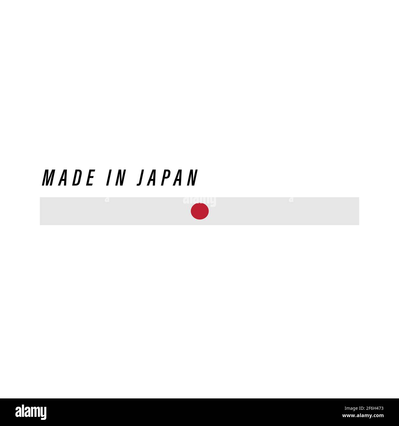 Made in Japan, badge or label with flag isolated on white background Stock Vector Image & Art