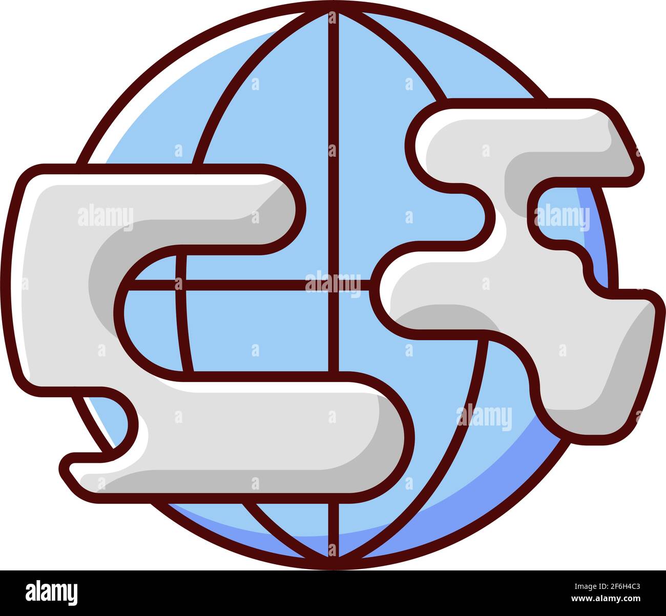 Polluted planet RGB color icon Stock Vector Image & Art - Alamy