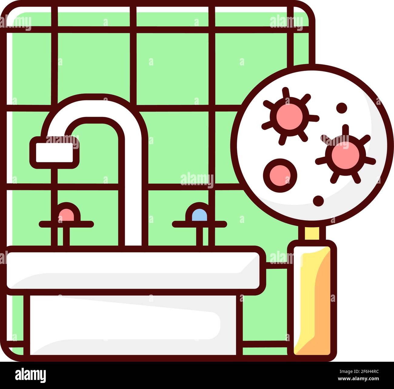 Mold RGB color icon Stock Vector
