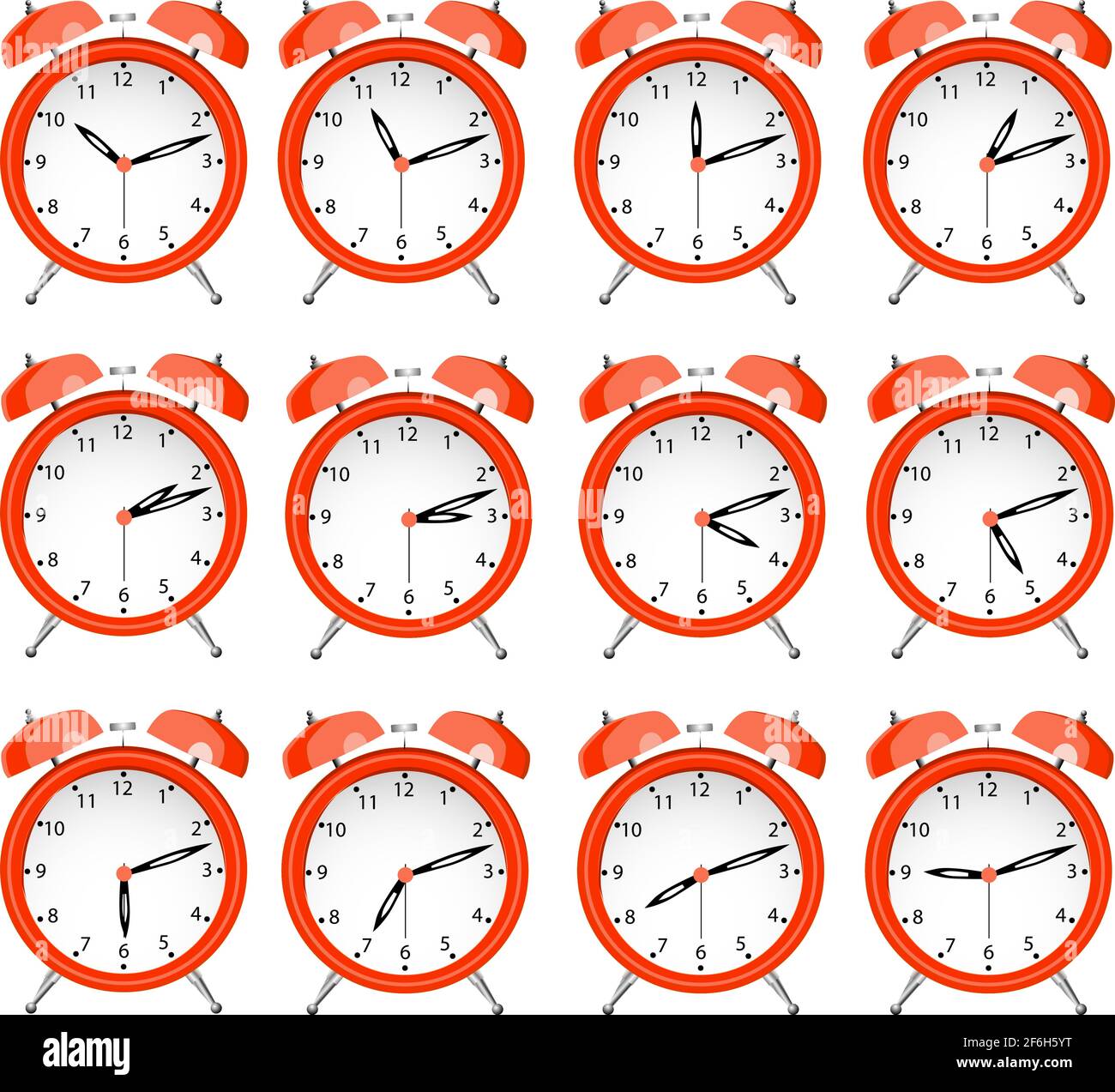 12 hours Stock Vector Images Alamy