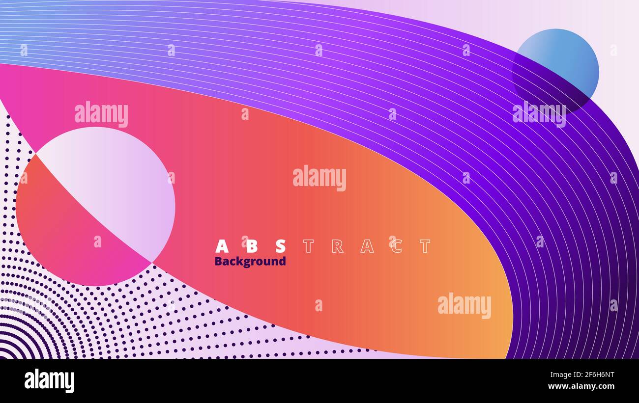 Abstract minimal geometric background with dynamic shapes composition ...