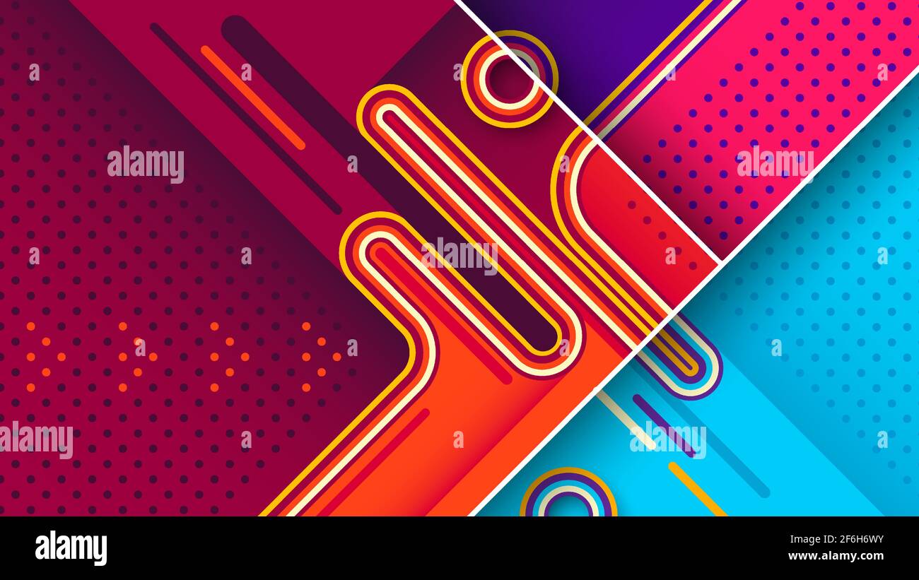 Colorful abstract background design geometric vector illustration. Stock Vector