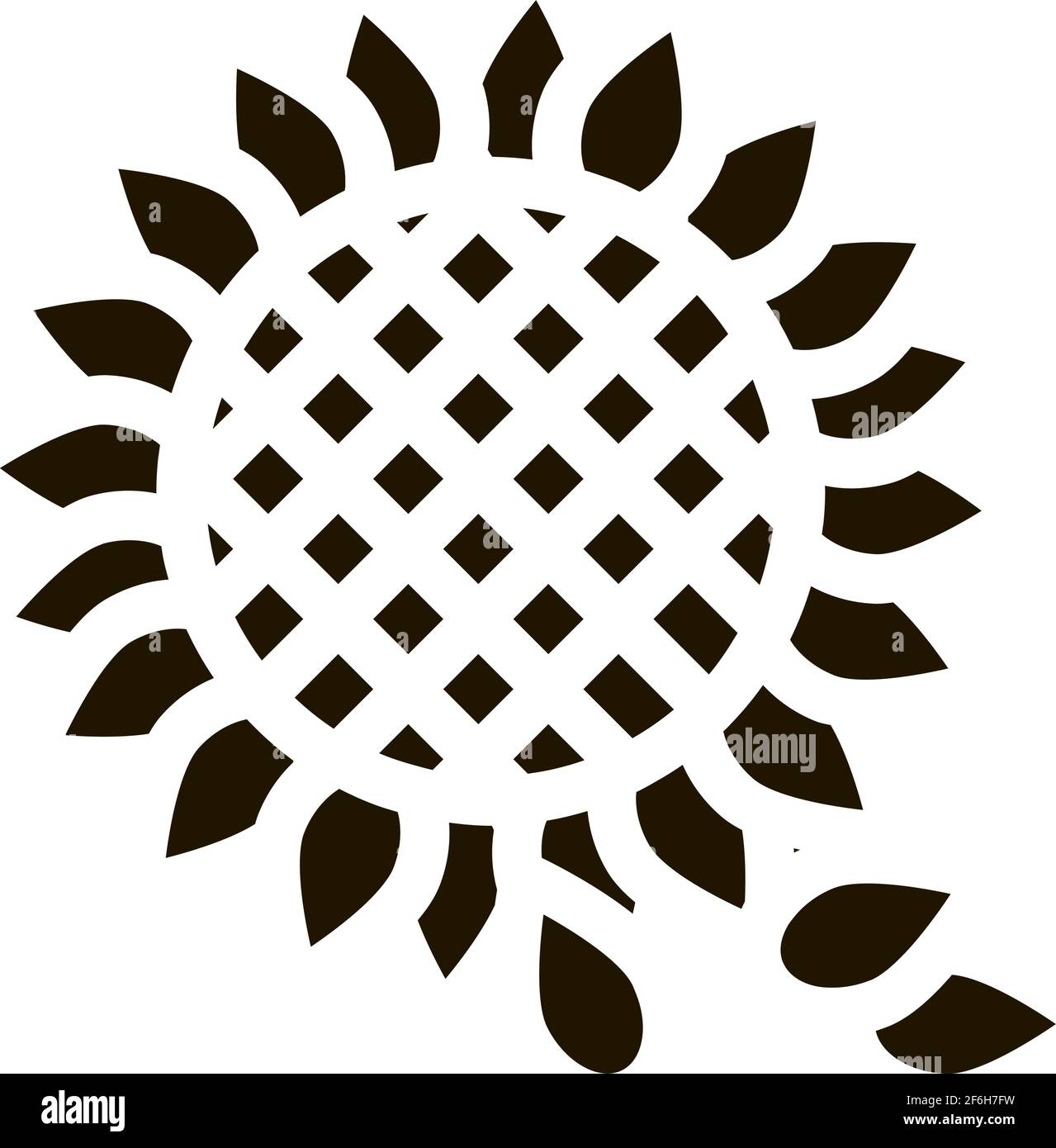 sunflower seeds icon Vector Glyph Illustration Stock Vector Image & Art ...