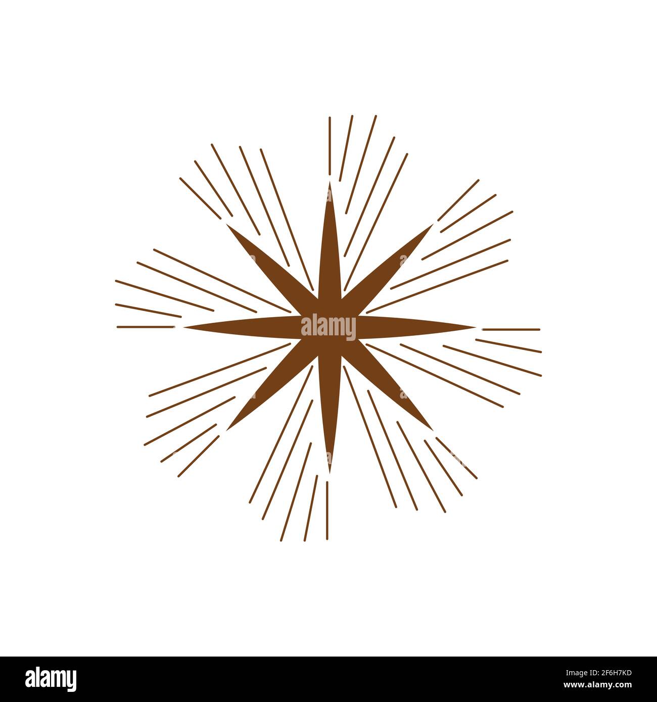 Magic stars outline icon. Bright stars simple line icon. Symbol, logo ...