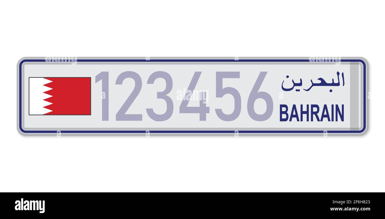 Sizes number plate License Plate