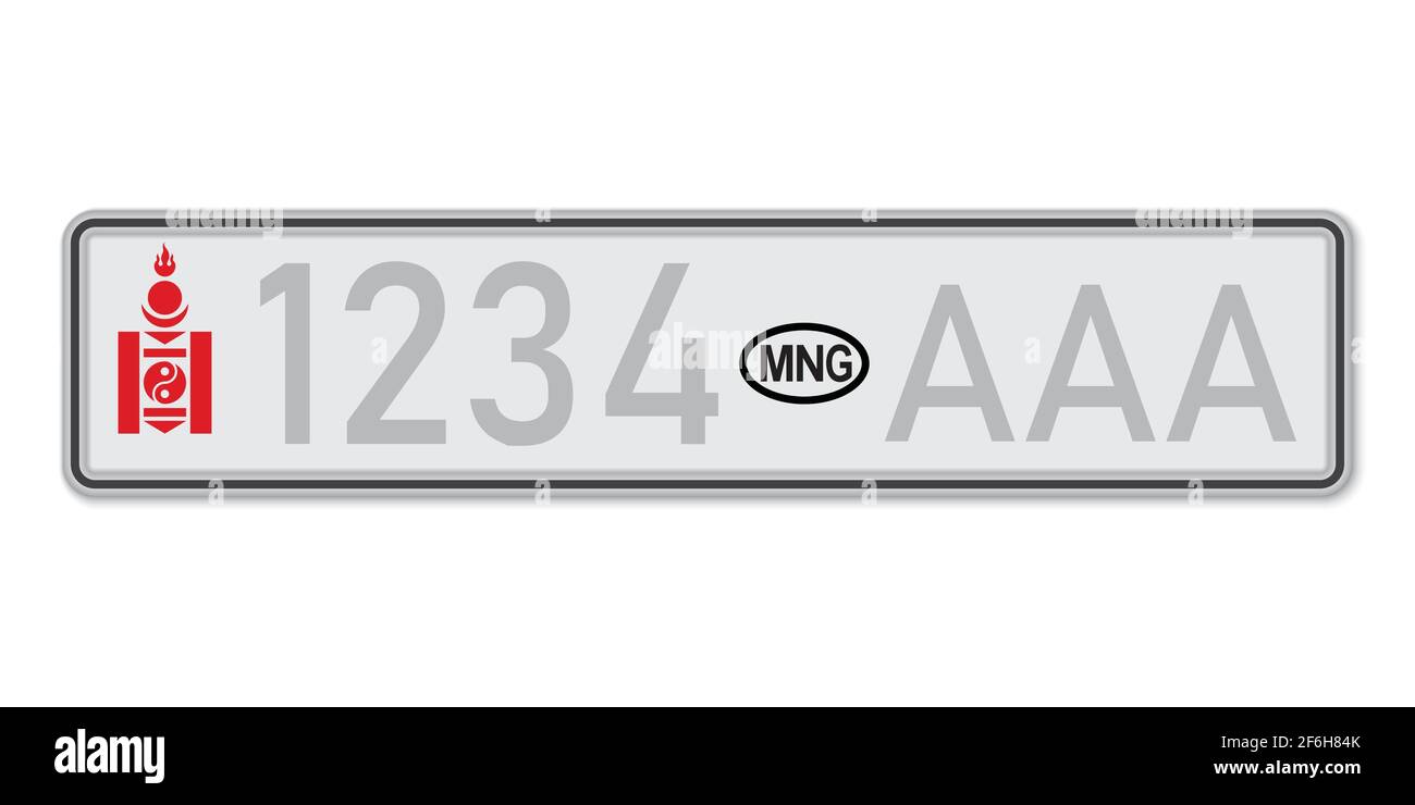 Number plate sizes