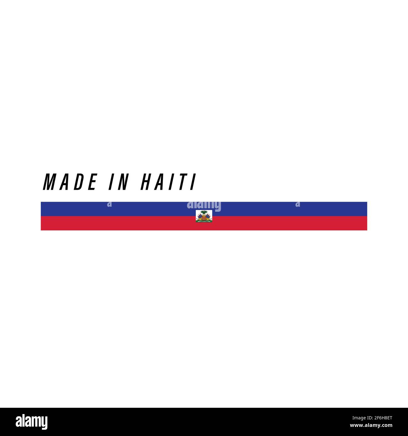 Drapeau d' Haïti en qualité vectorielle Stock Vector