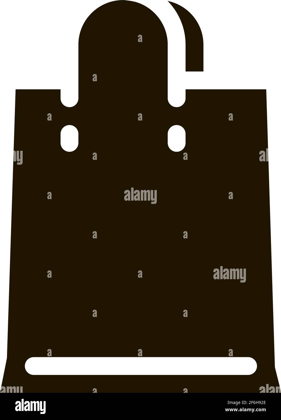 webshop bag icon Vector Glyph Illustration Stock Vector