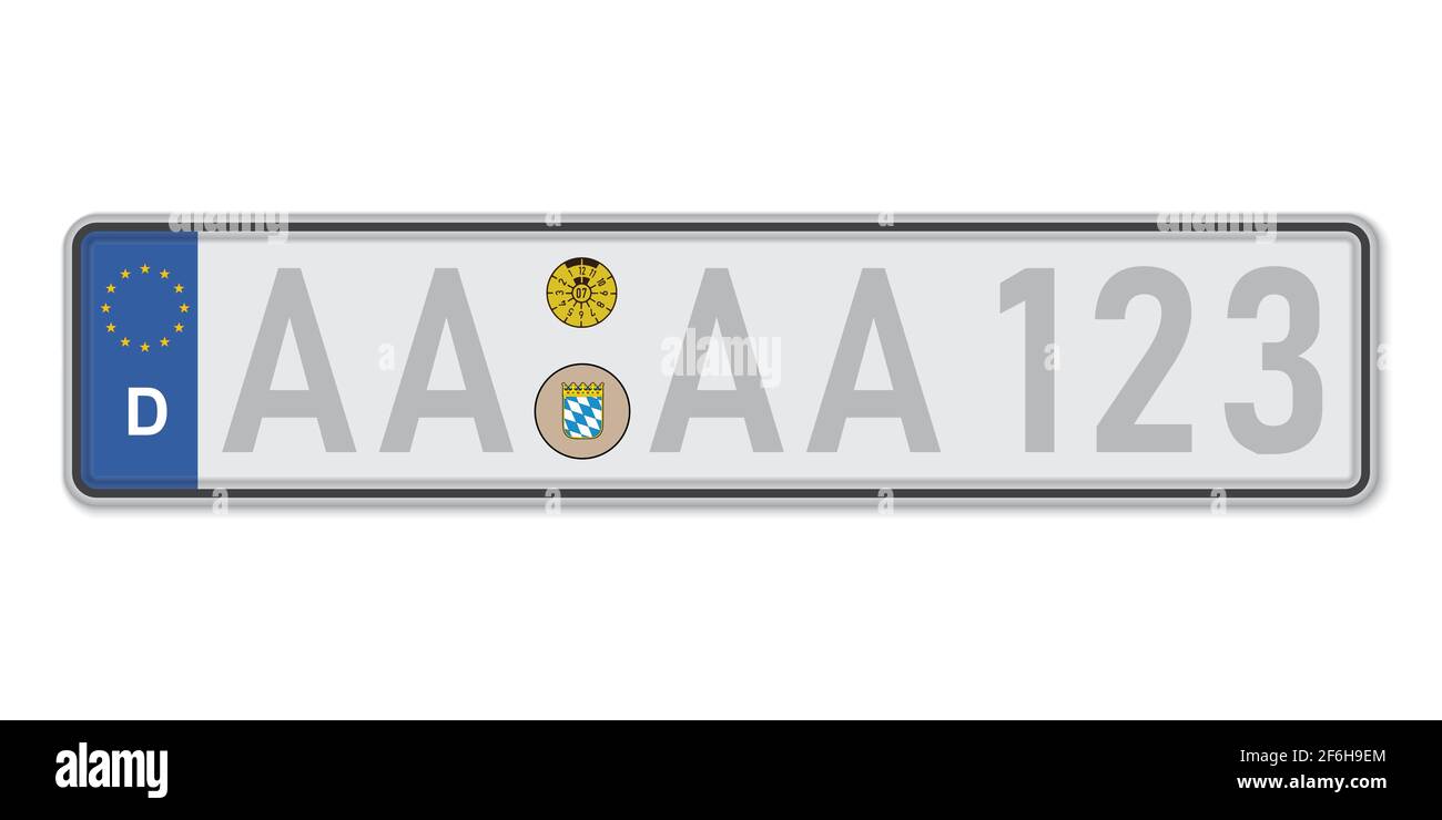 License plate germany Stock Vector Images Alamy