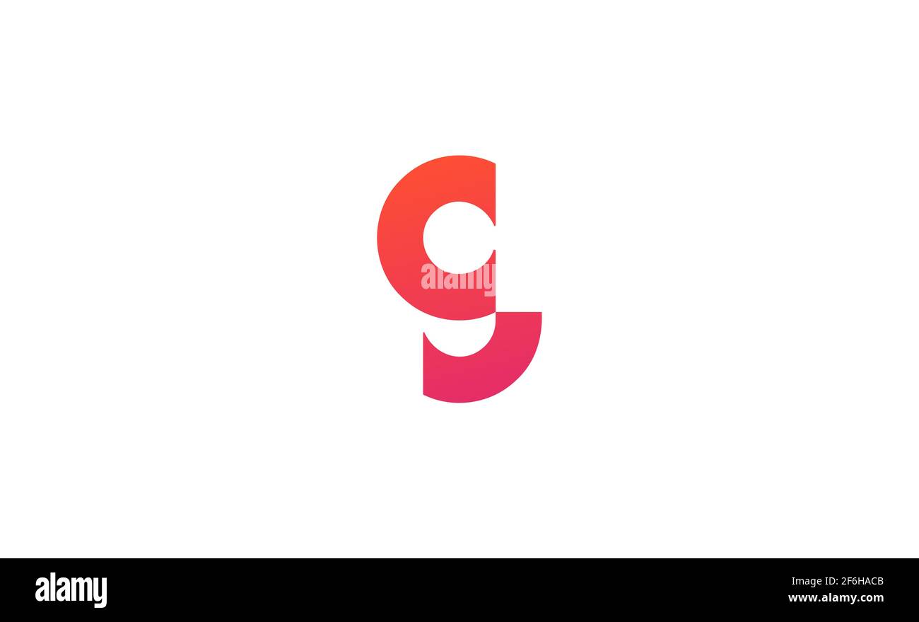 letter CG GC Logo Design Vector Template Stock Photo