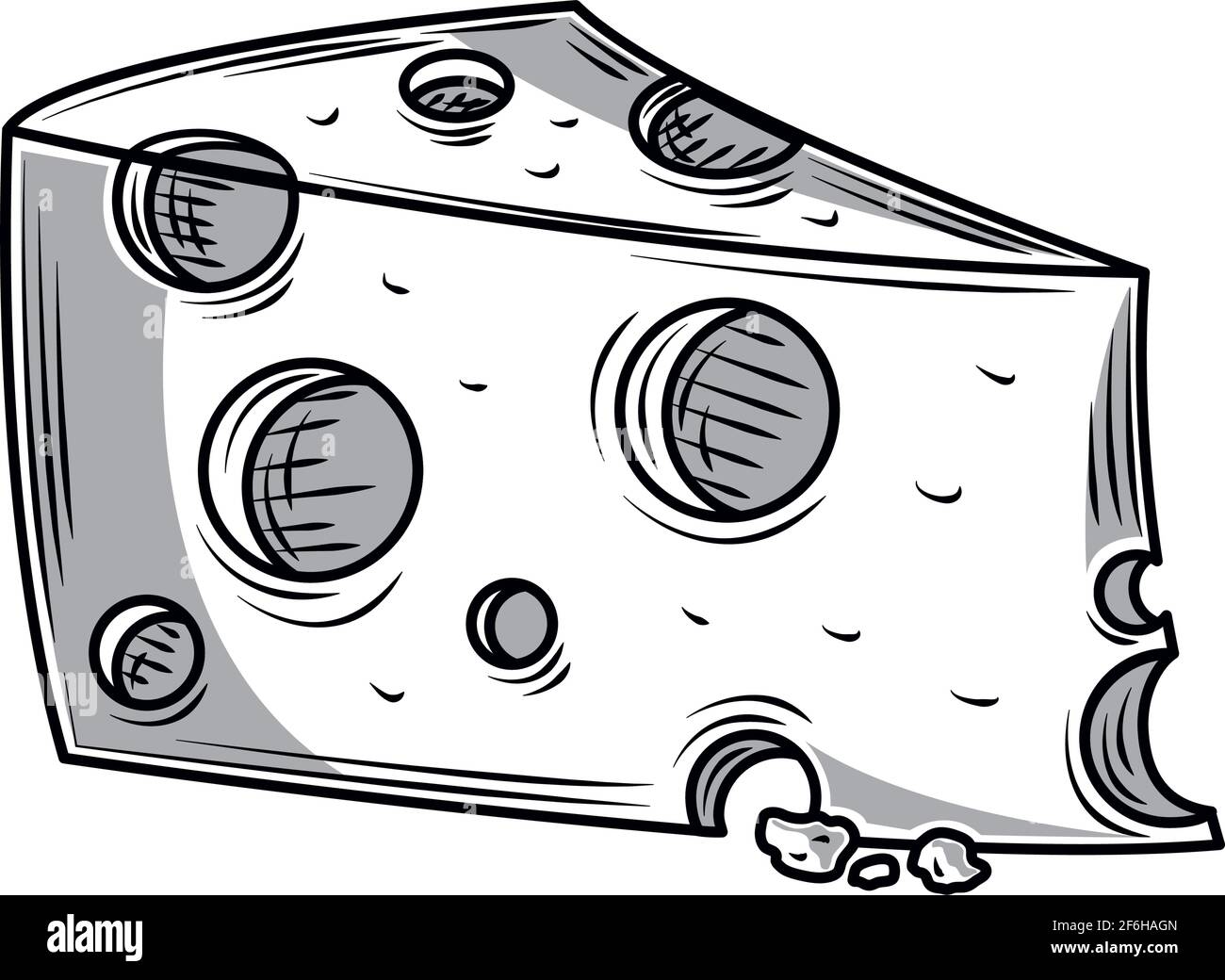 slice cheese snack icon isolated Stock Vector Image & Art - Alamy