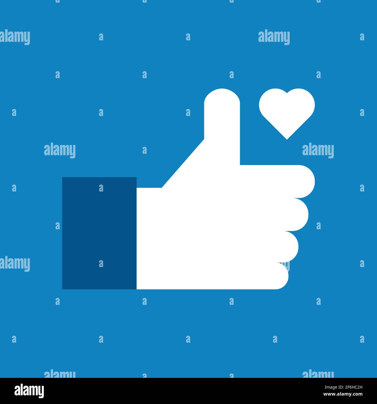 Thumb up symbol, finger up icon vector illustration. Like sign Stock ...