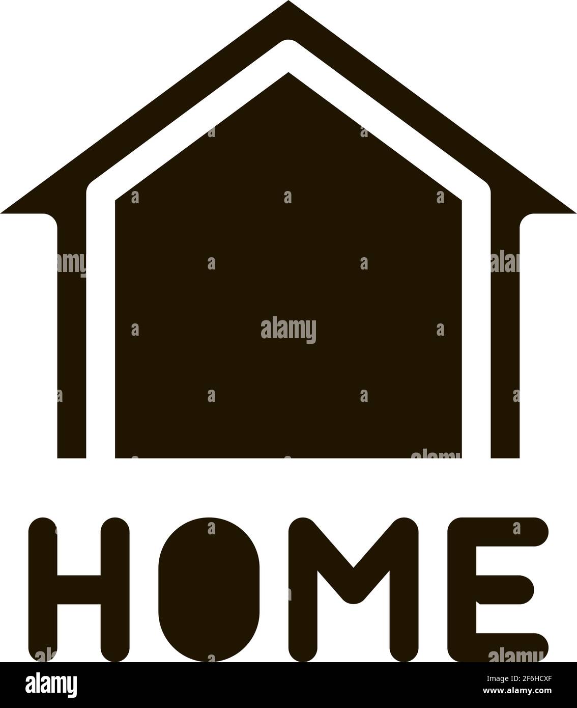 webshop home button icon Vector Glyph Illustration Stock Vector