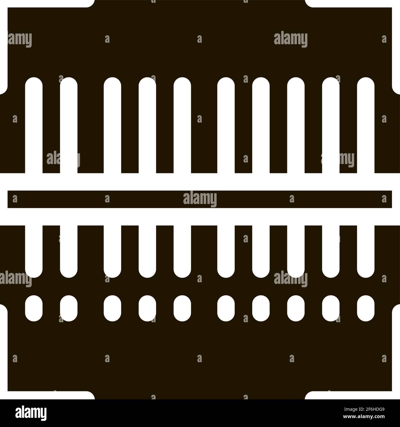 webshop scanning barcode icon Vector Glyph Illustration Stock Vector