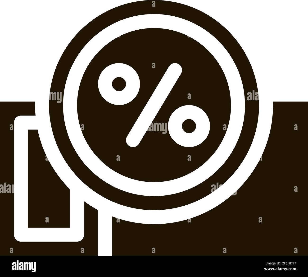 webshop coupon icon Vector Glyph Illustration Stock Vector