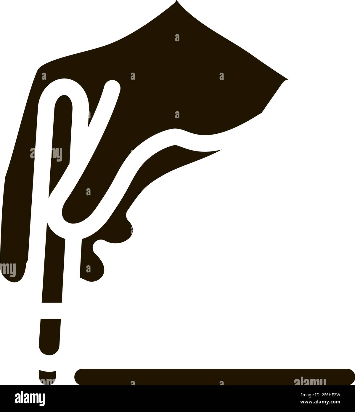 surgeon marks site of incision icon Vector Glyph Illustration Stock ...