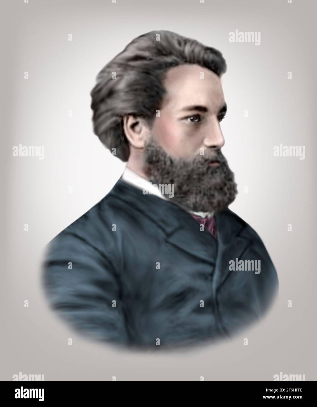 Sergei Korsakoff 1854-1900 Russian Neuropsychiatrist Stock Photo