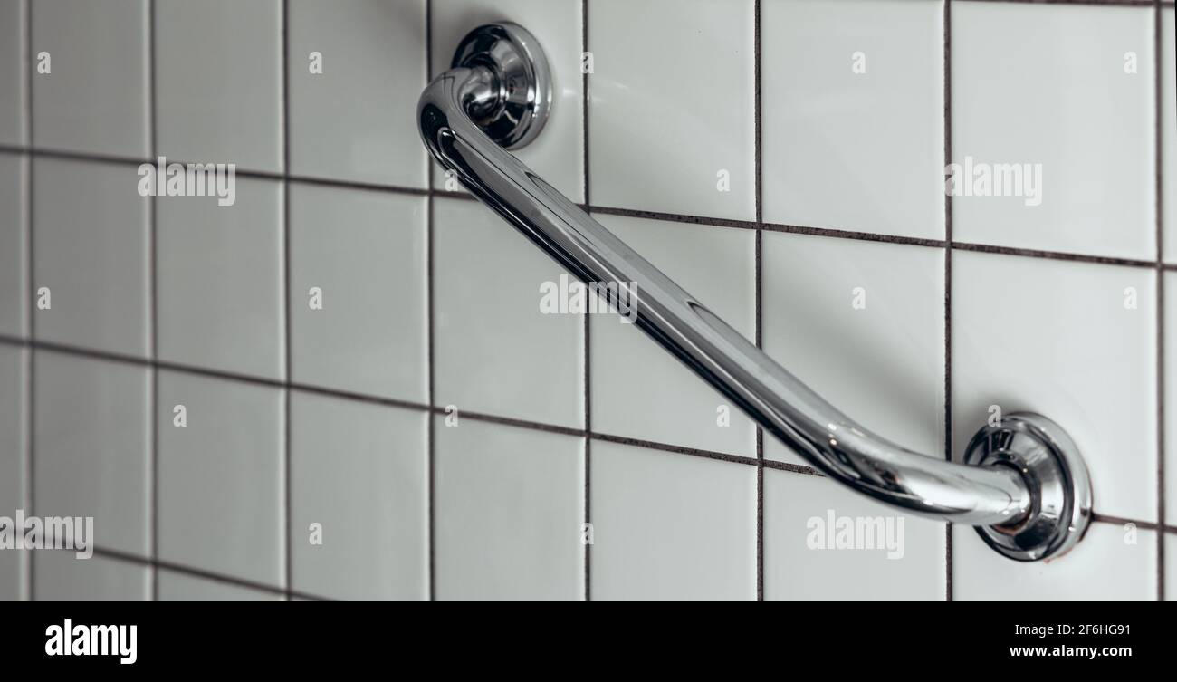 Handrail for disabled and elderly people in the bathroom. bathroom ...