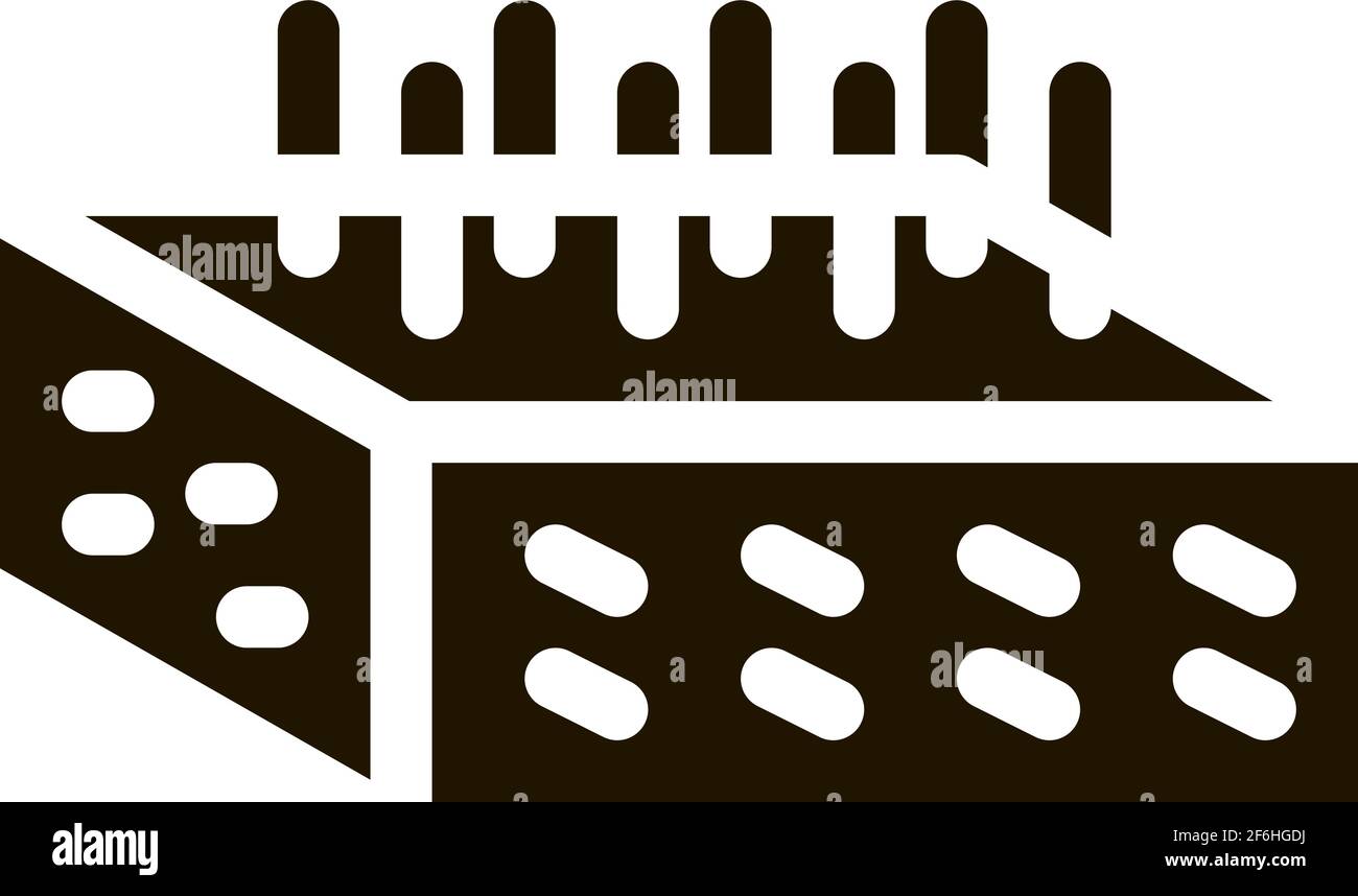 house foundation fittings icon Vector Glyph Illustration Stock Vector ...
