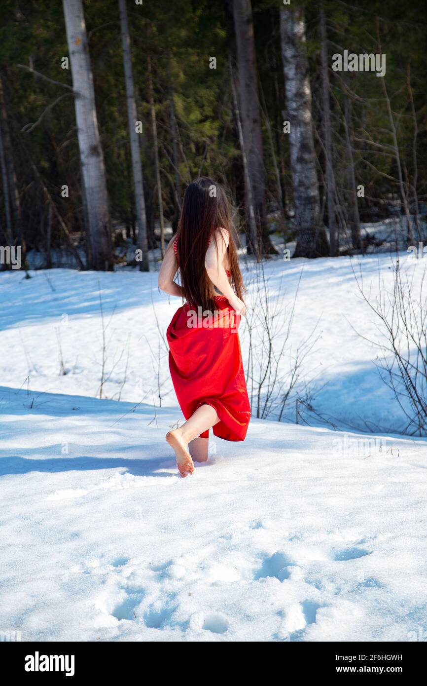 open lace back dress Crimson Lace-Up Corset Dress  Vintage Fairytale Romantic Outfit