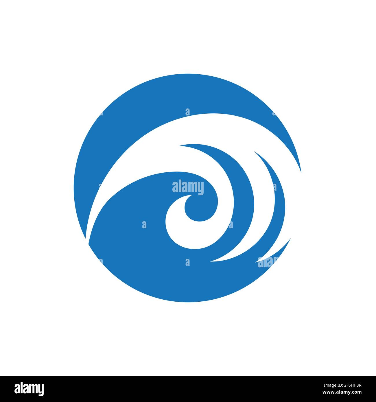 Ocean Wave Logo vector illustration design Template - Vector Stock Vector