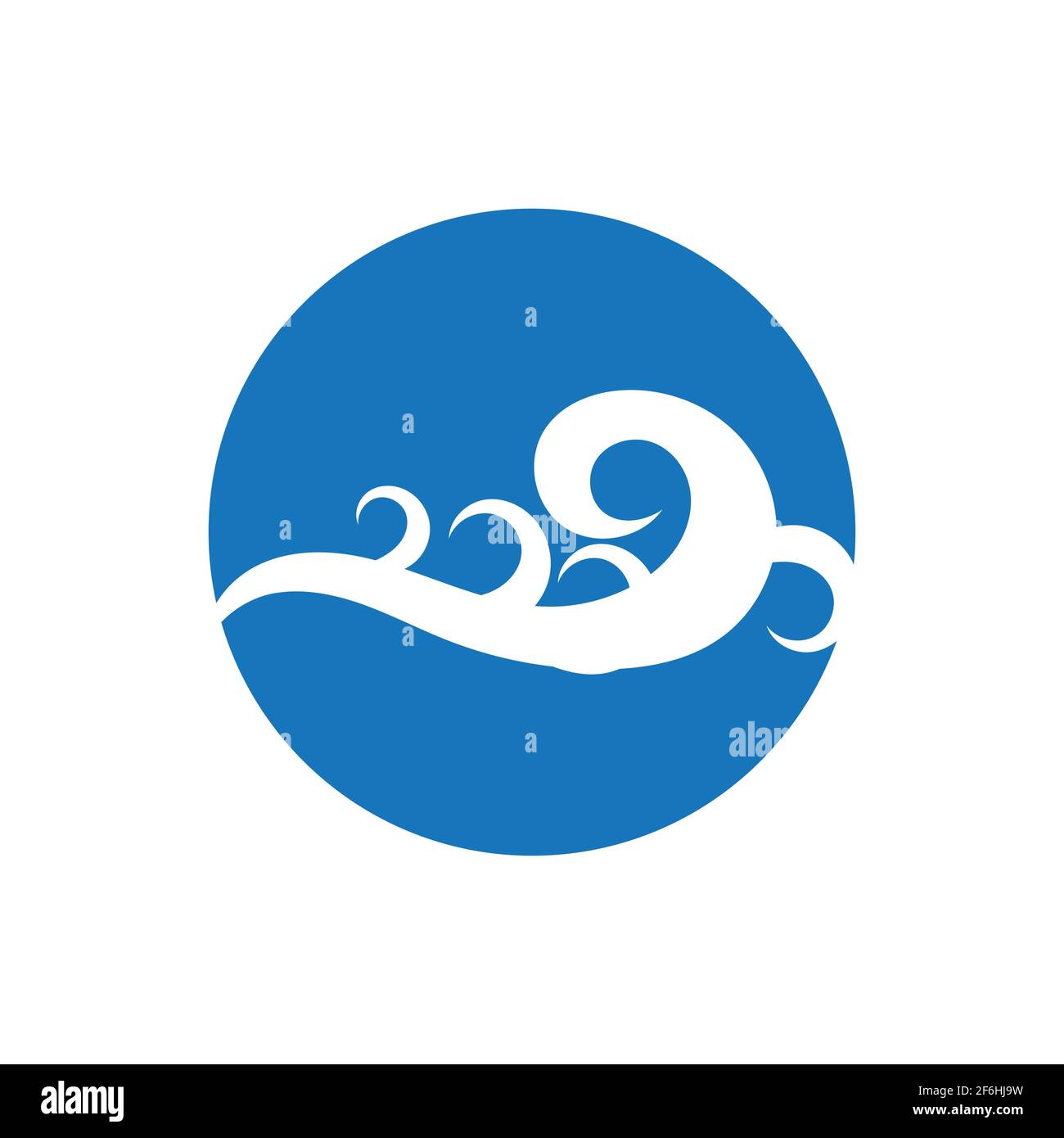 Ocean Wave Logo vector illustration design Template - Vector Stock Vector
