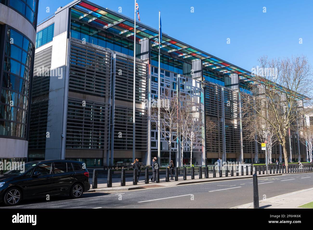 A street view of the government Home Offices building in Marsham Street. Stock Photo
