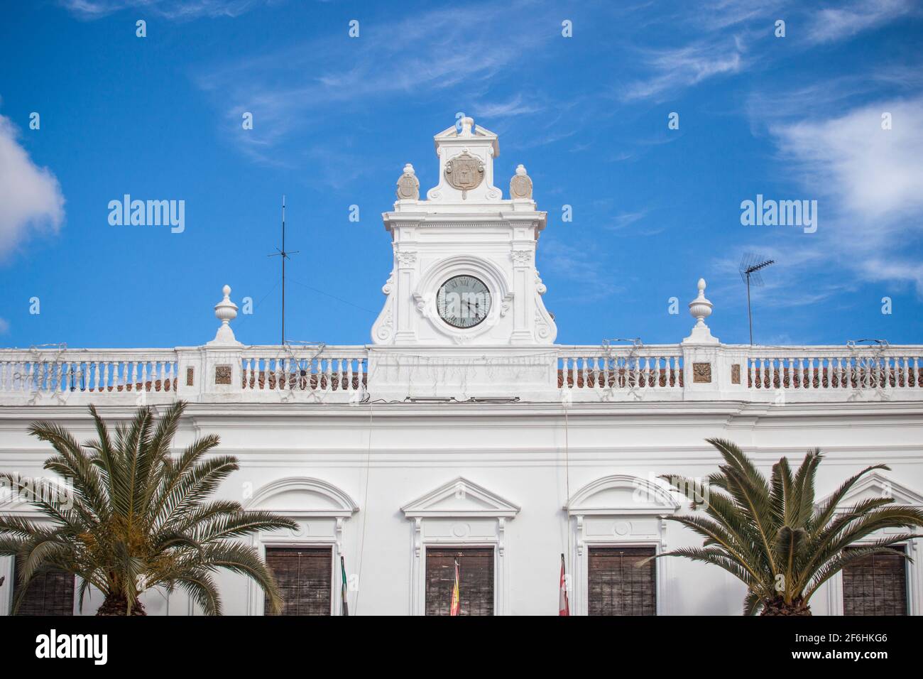 Llerena City Hall facade. Extremadura, Spain Stock Photo