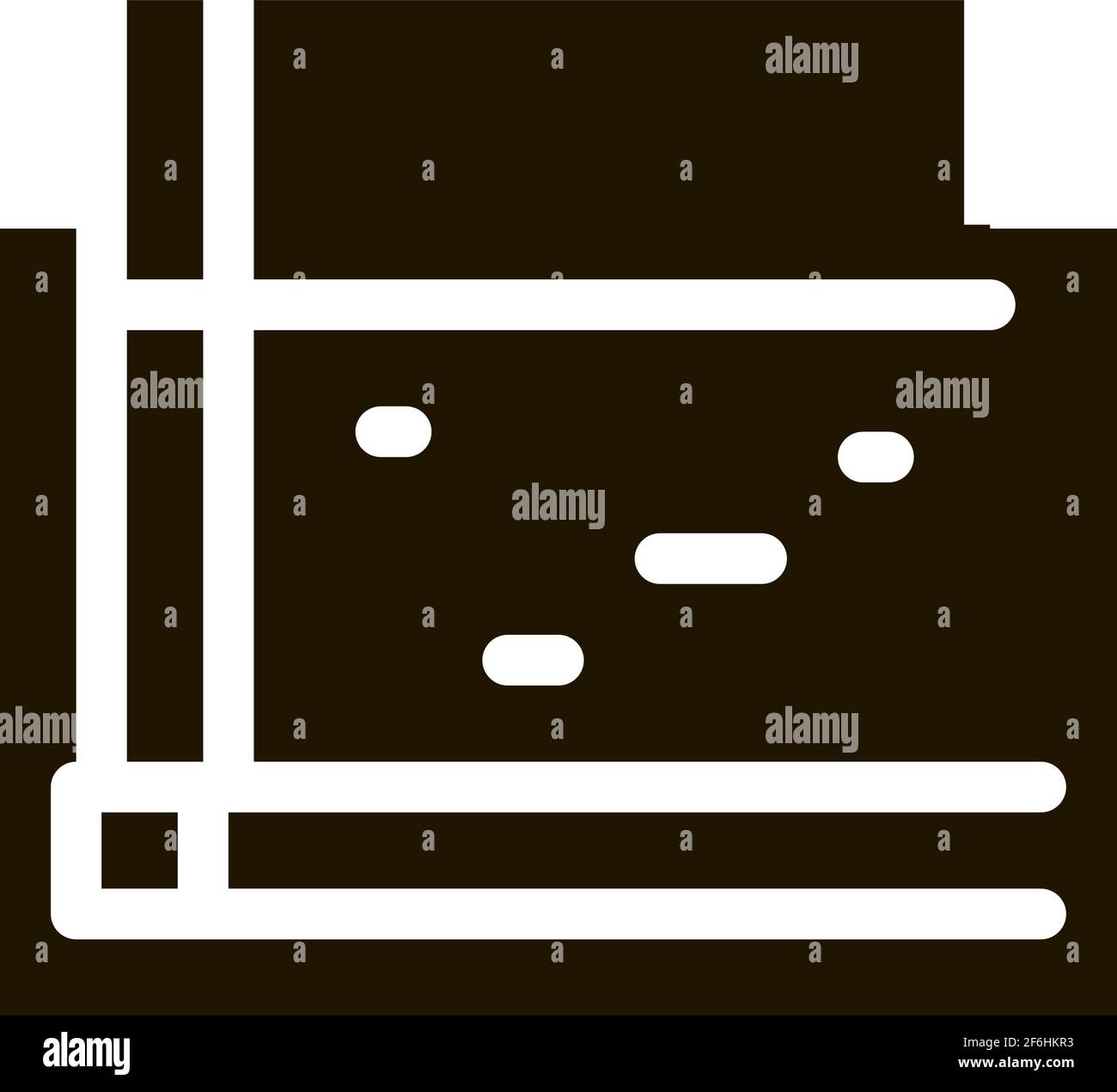 monolithic foundation icon Vector Glyph Illustration Stock Vector Image ...