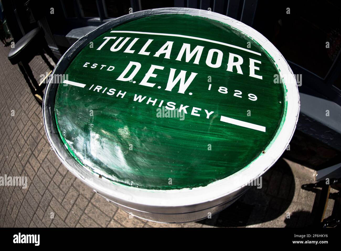 Tullamore Dew. Irish Whiskey sign Stock Photo Alamy