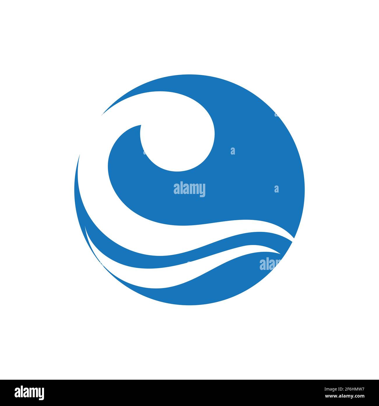 Ocean Wave Logo vector illustration design Template - Vector Stock Vector
