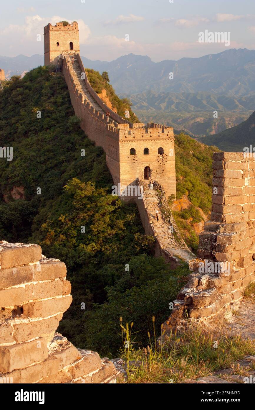 Evening Great Wall - China Stock Photo