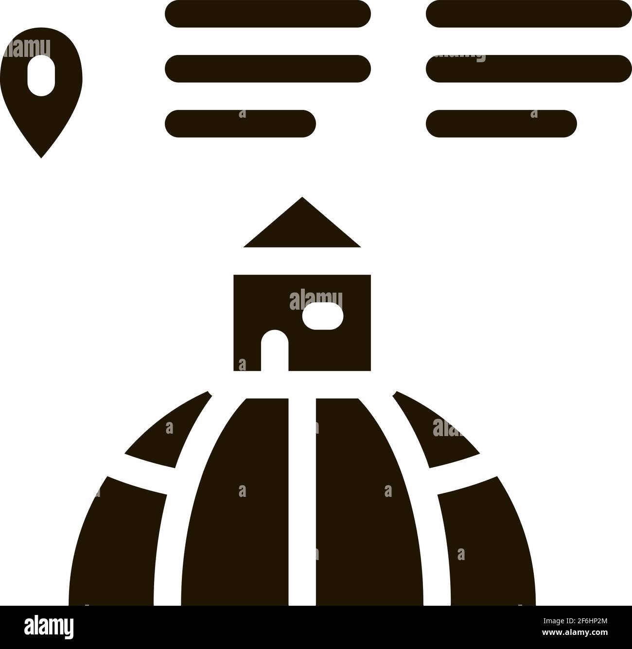 house location icon Vector Glyph Illustration Stock Vector Image & Art ...