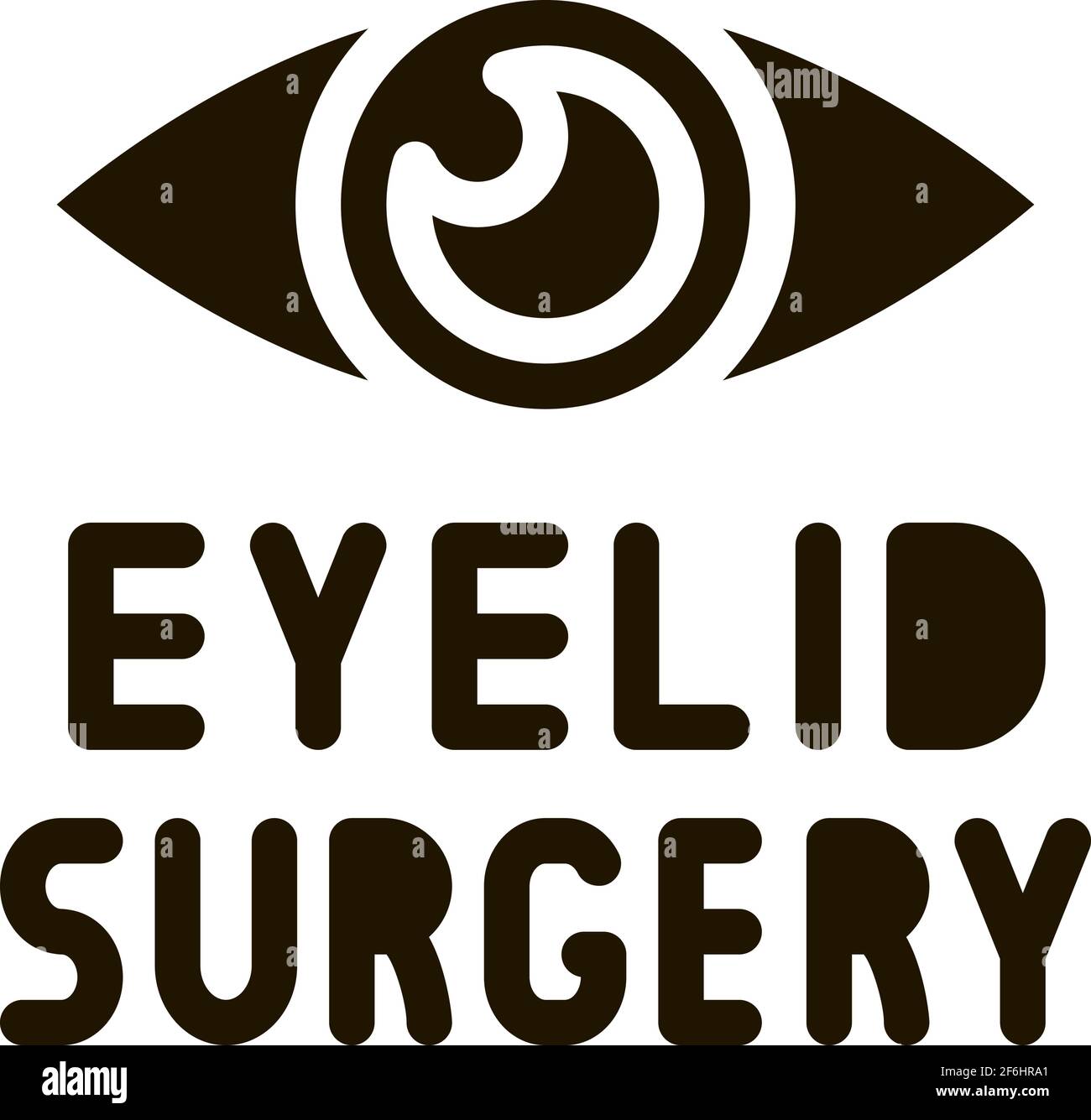 eyelid surgery icon Vector Glyph Illustration Stock Vector Image & Art ...