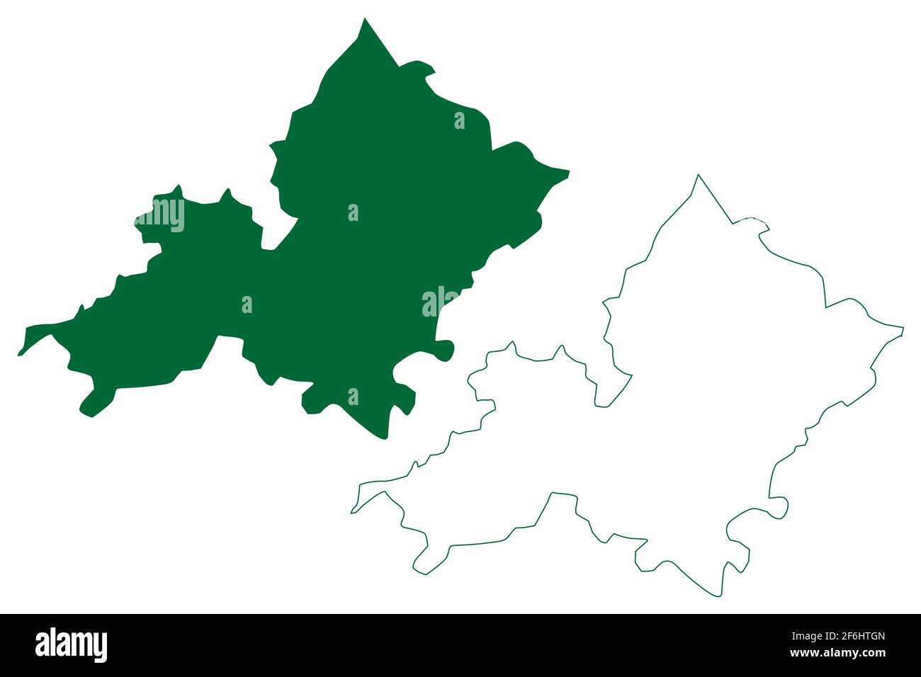 Ambala District Haryana State Republic Of India Map Vector Illustration Scribble Sketch Ambala Map 2F6HTGN 