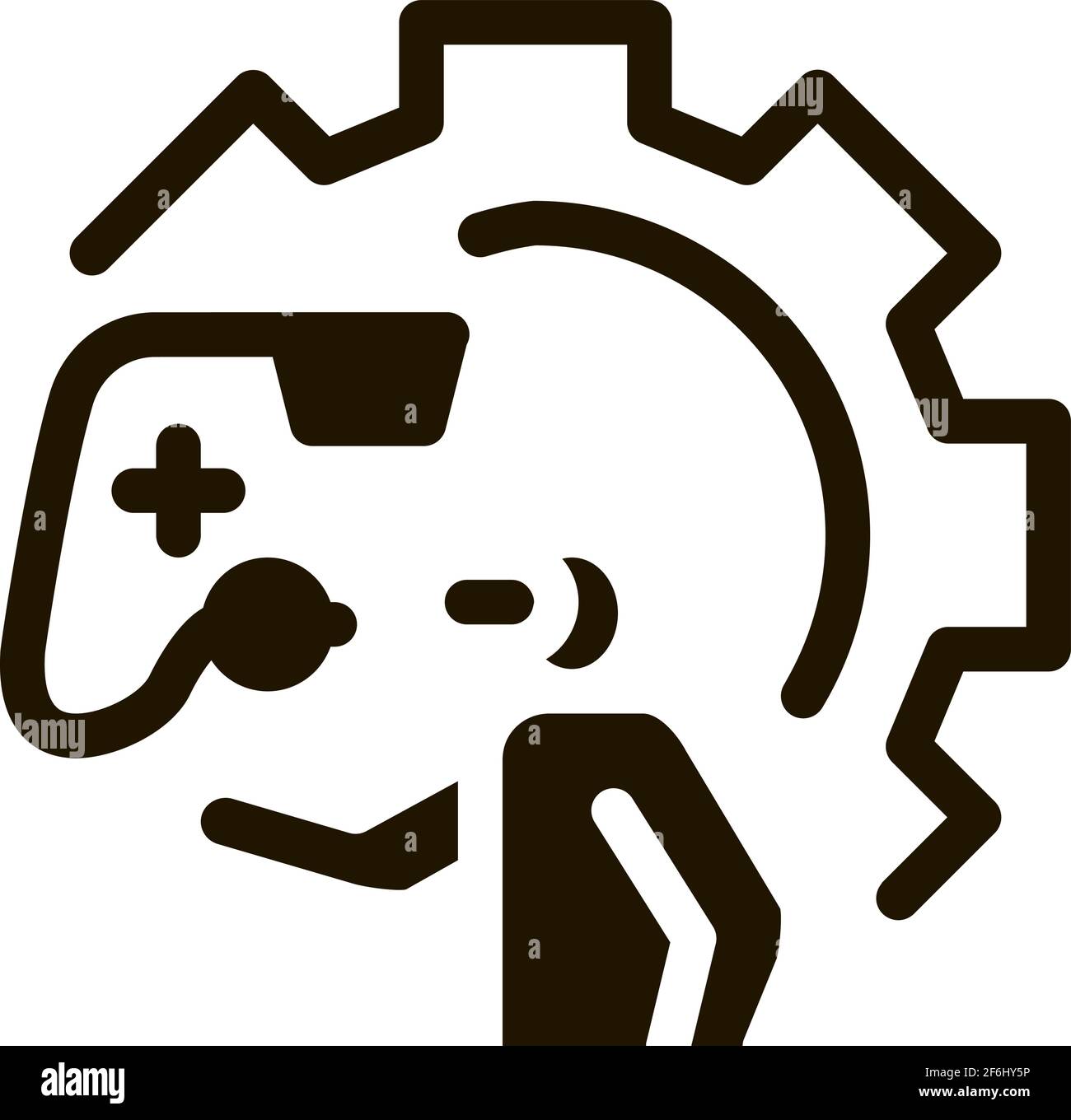 game development and testing icon Vector Glyph Illustration Stock Vector