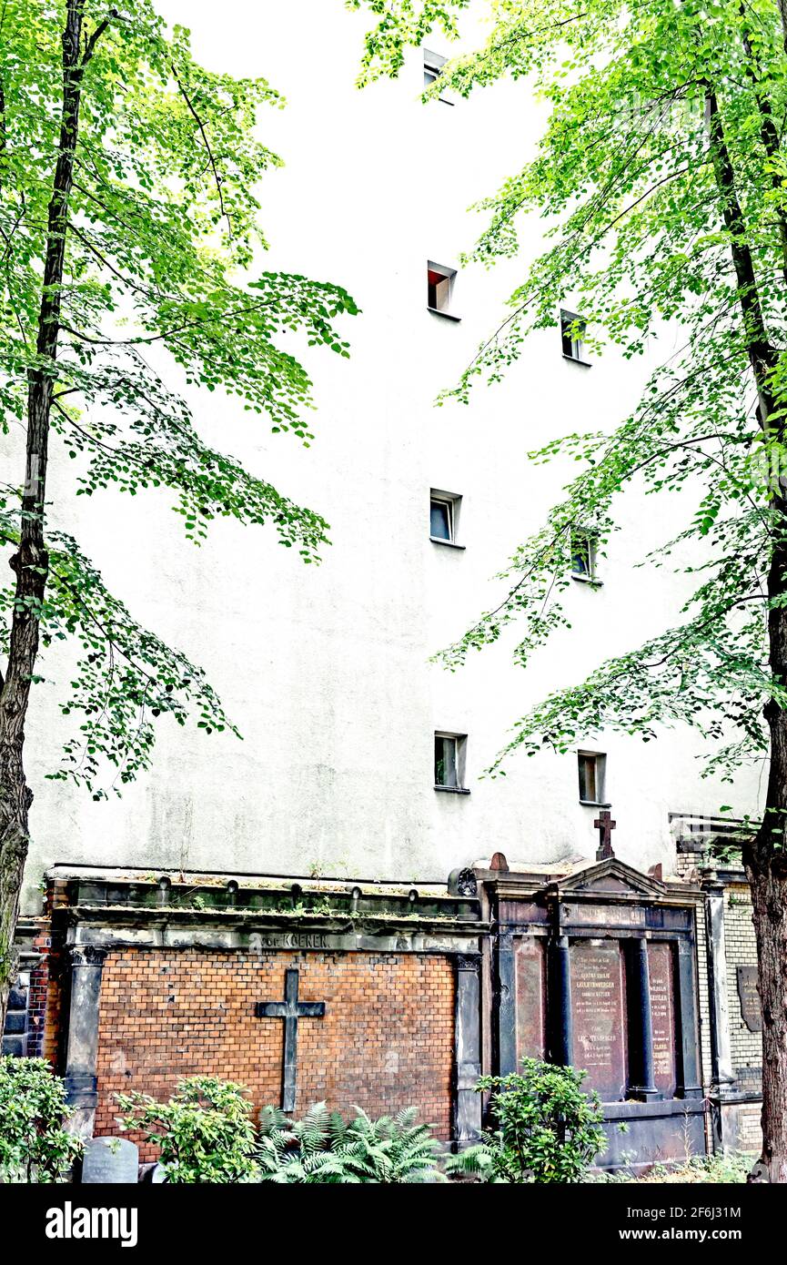 St. Matthaeus Kirchhof Berlin; Old St. Matthew's Churchyard, Berlin, Stock Photo