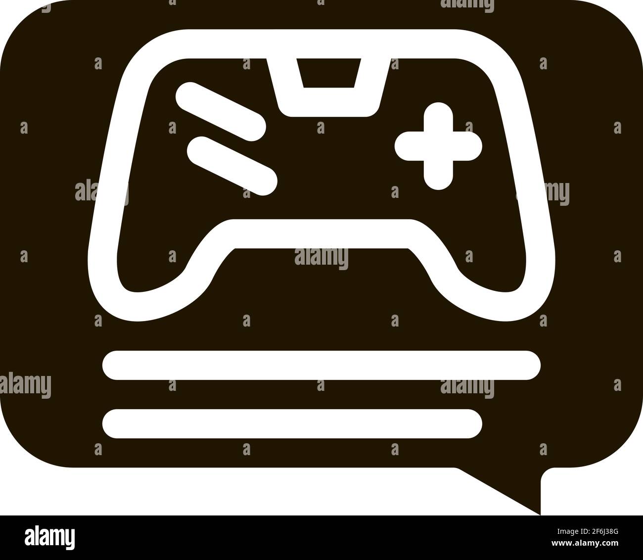 game discussing icon Vector Glyph Illustration Stock Vector