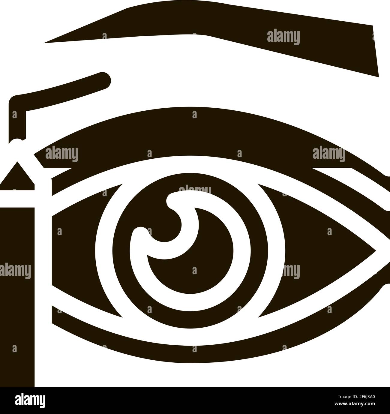 eyelid surgery design phase icon Vector Glyph Illustration Stock Vector ...