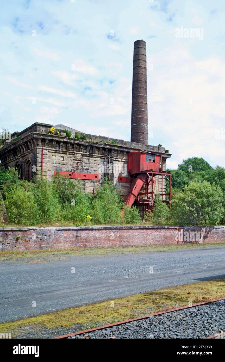 Former Brickwork's at Waterside near Ayr now the location of the Doon Valley Railway Stock Photo
