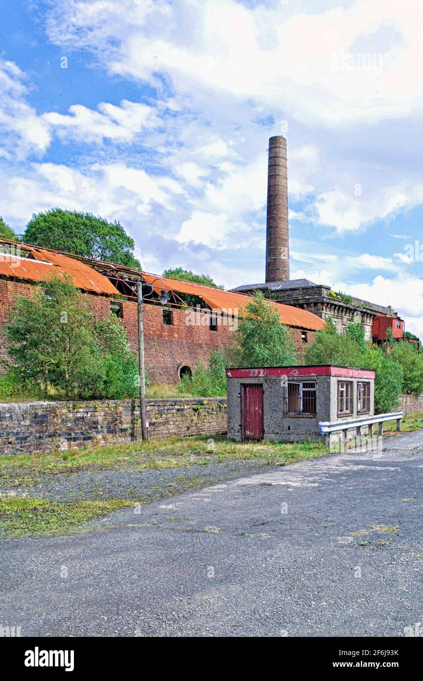 Former Brickwork's at Waterside near Ayr now the location of the Doon Valley Railway Stock Photo