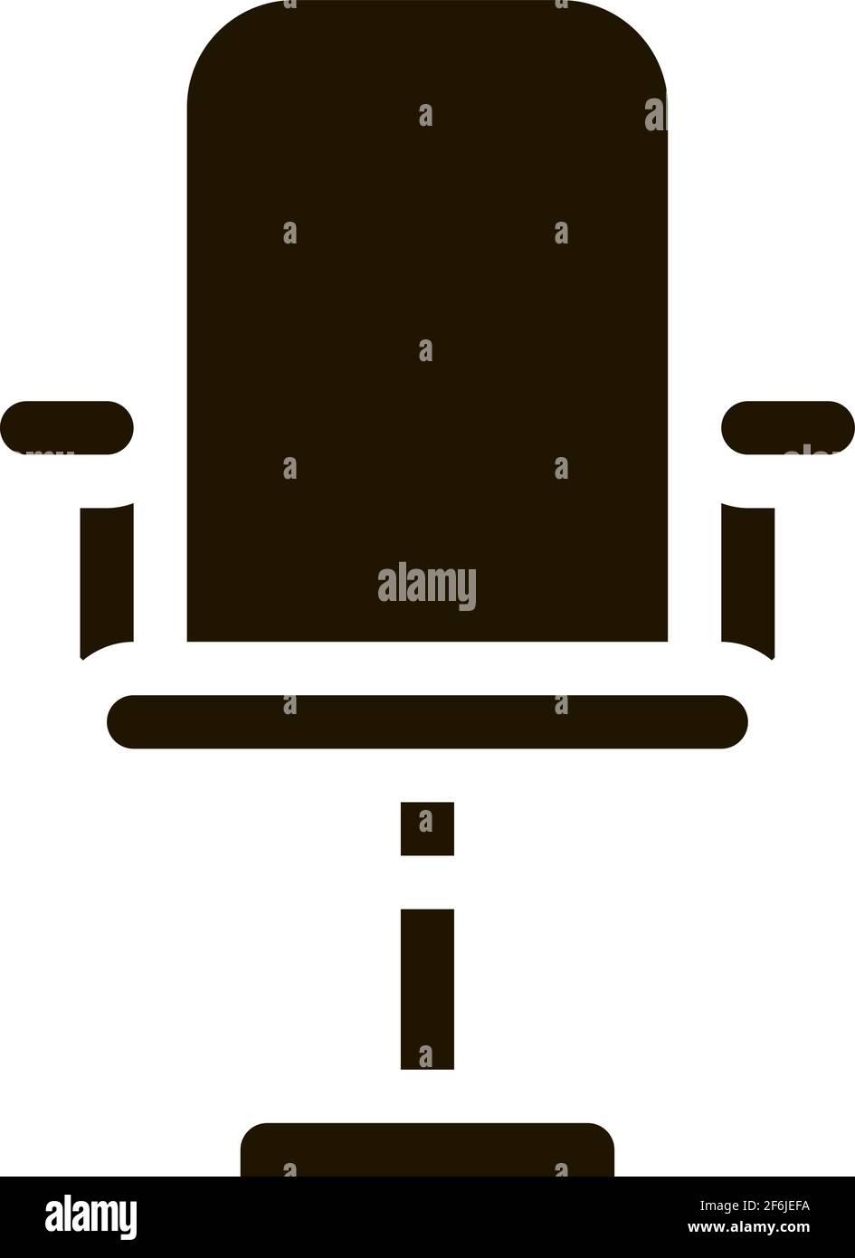 office chair icon Vector Glyph Illustration Stock Vector Image & Art ...