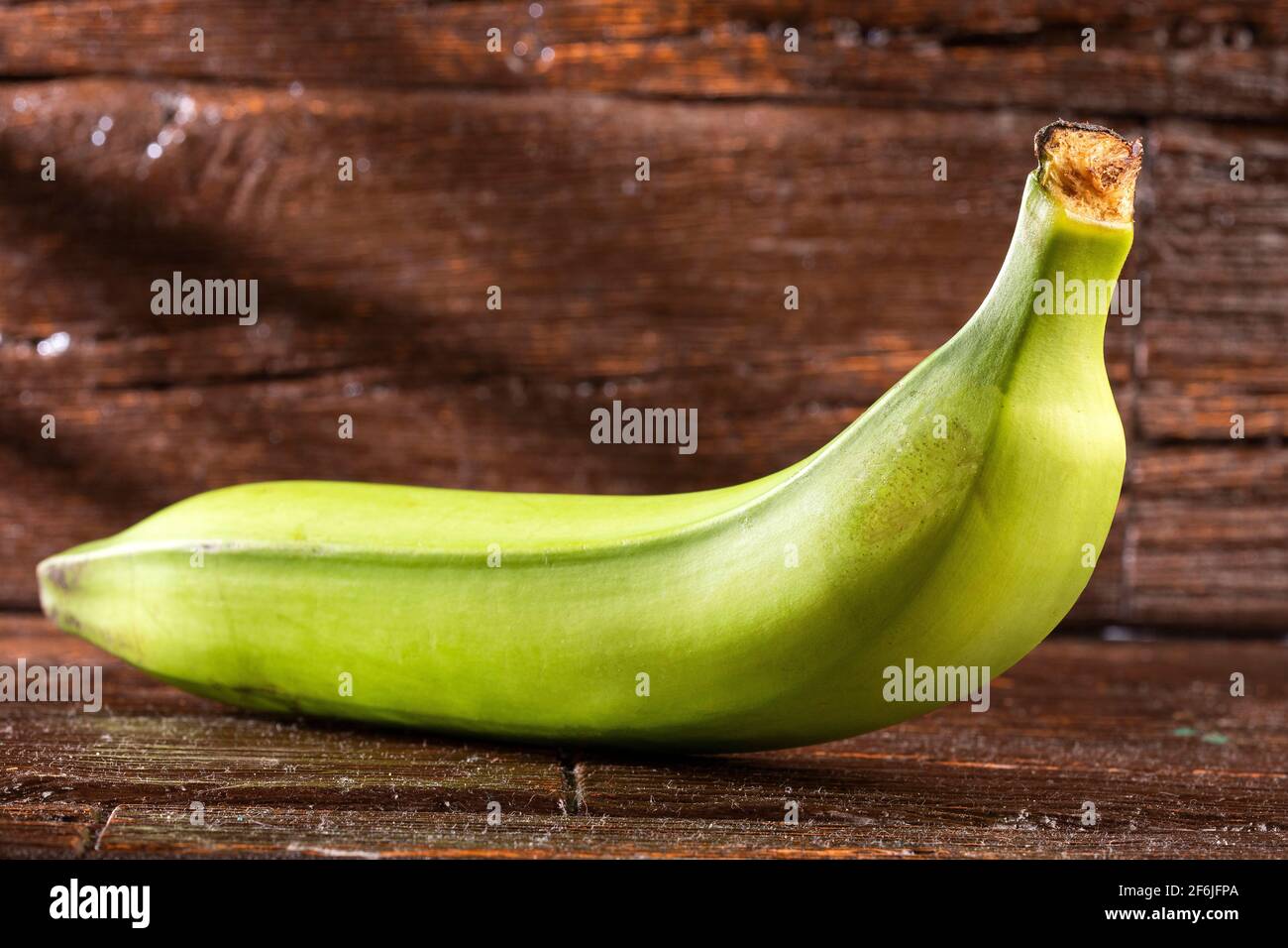 Organic green plantain Musa x paradisiaca Stock Photo Alamy