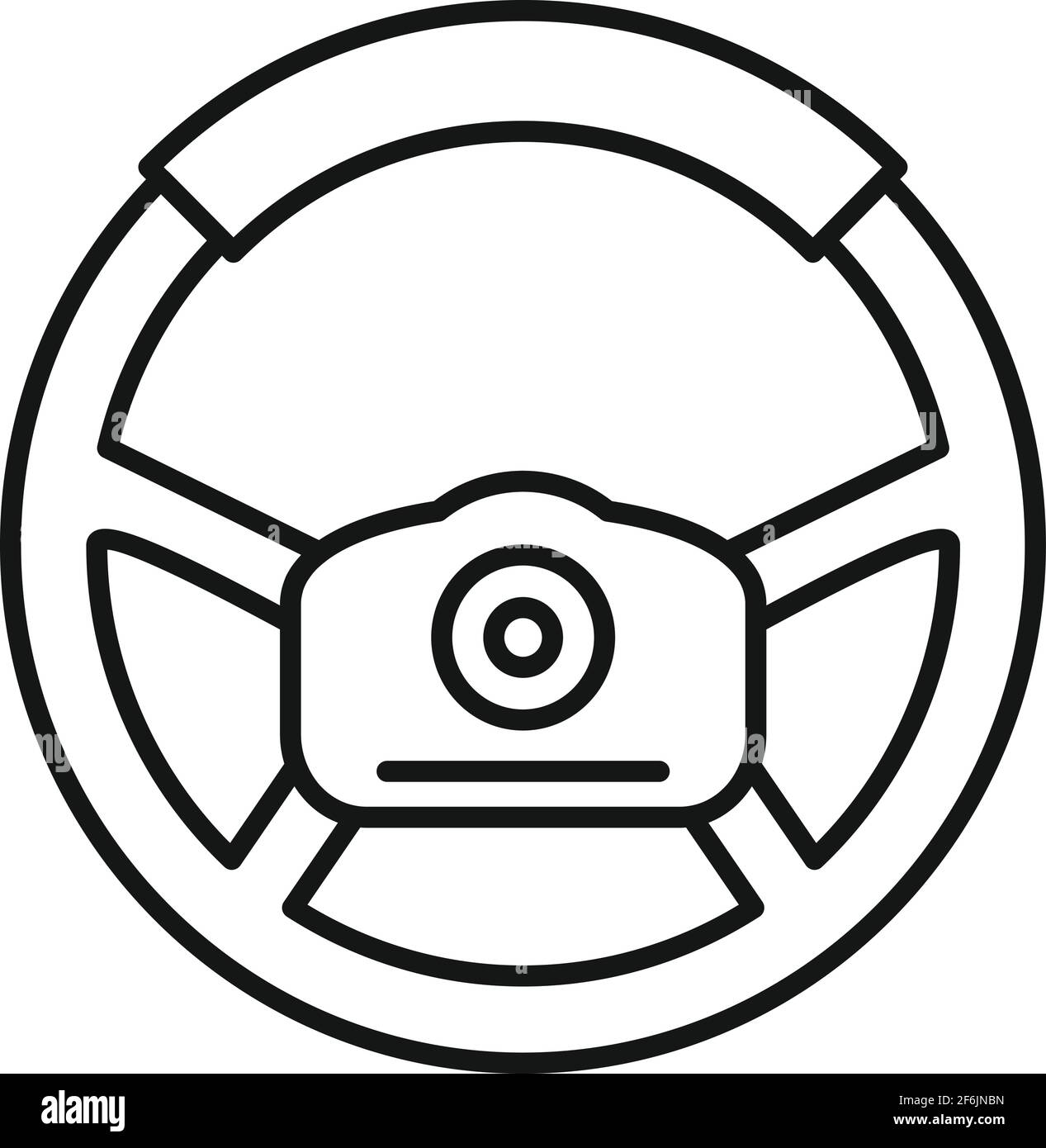 Speed steering wheel icon, outline style Stock Vector Image & Art Alamy
