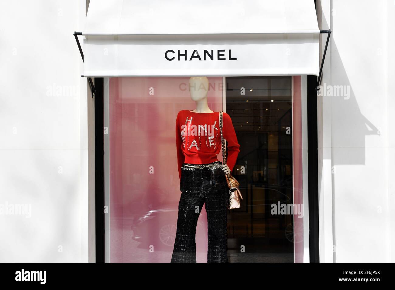 Chanel Store - Rue Royale - Paris - France Stock Photo