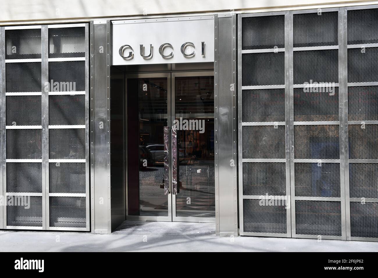 Gucci store Rue Royale Paris France Stock Photo Alamy