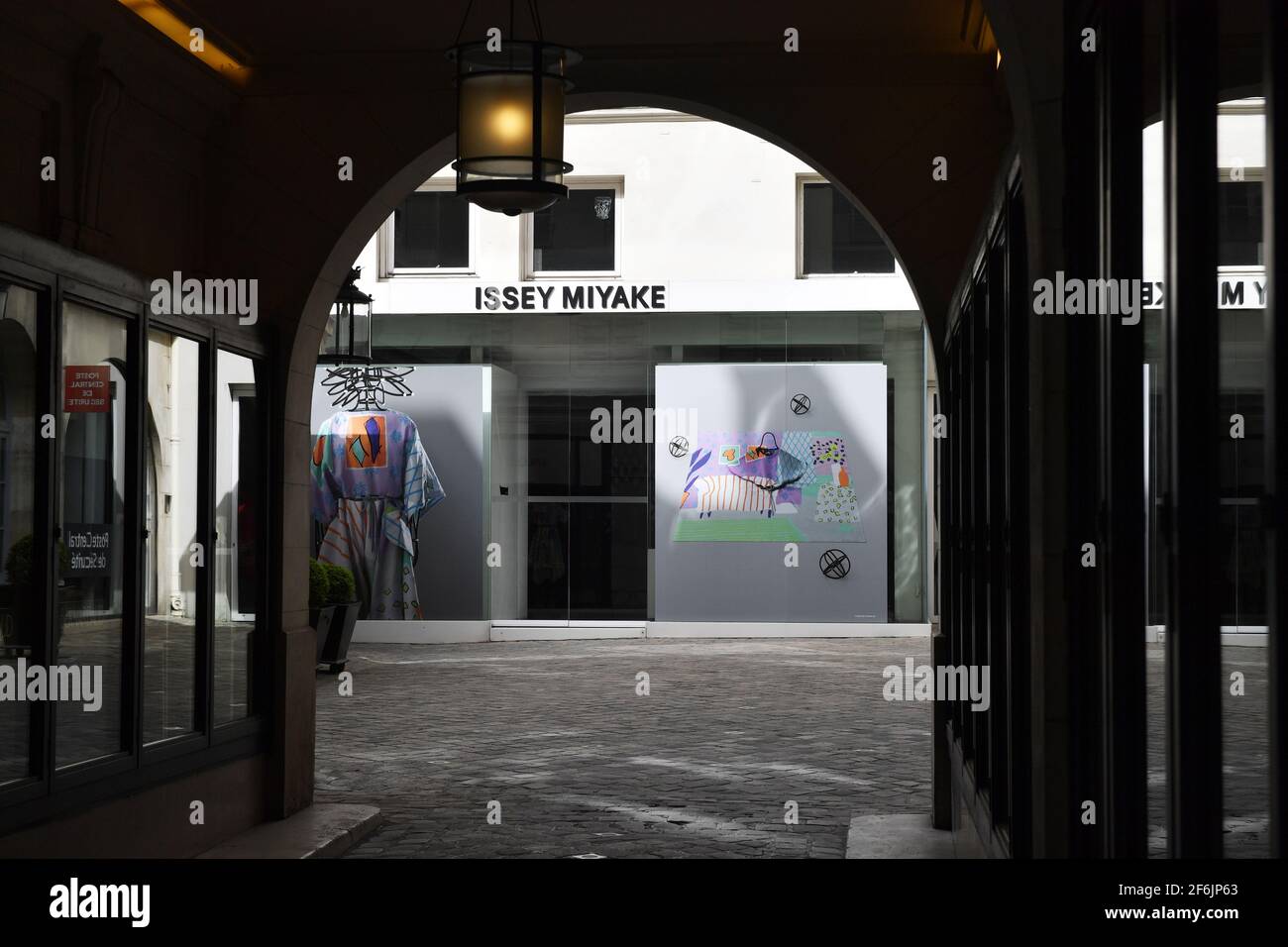 Issey Miyake store - Rue Royale - Paris - France Stock Photo