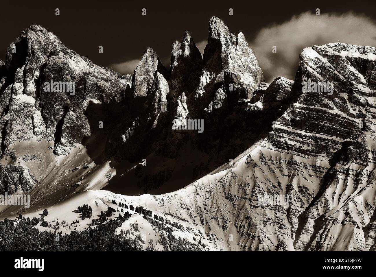 Dolomiten, Dolomiti, Südtirol, Italien,  der Geislerspitzen Stock Photo