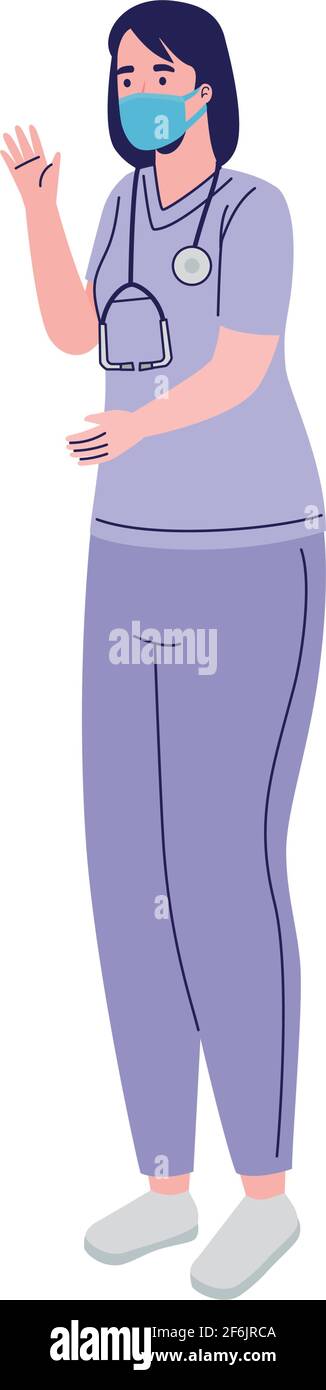 female doctor stethoscope Stock Vector Image & Art - Alamy