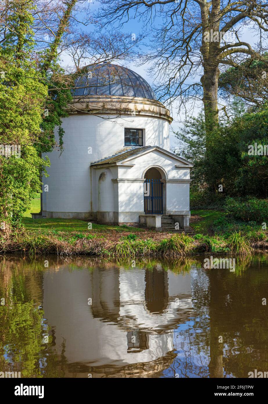 The Ionic Temple at Chiswick House and Gardens, London. Stock Photo